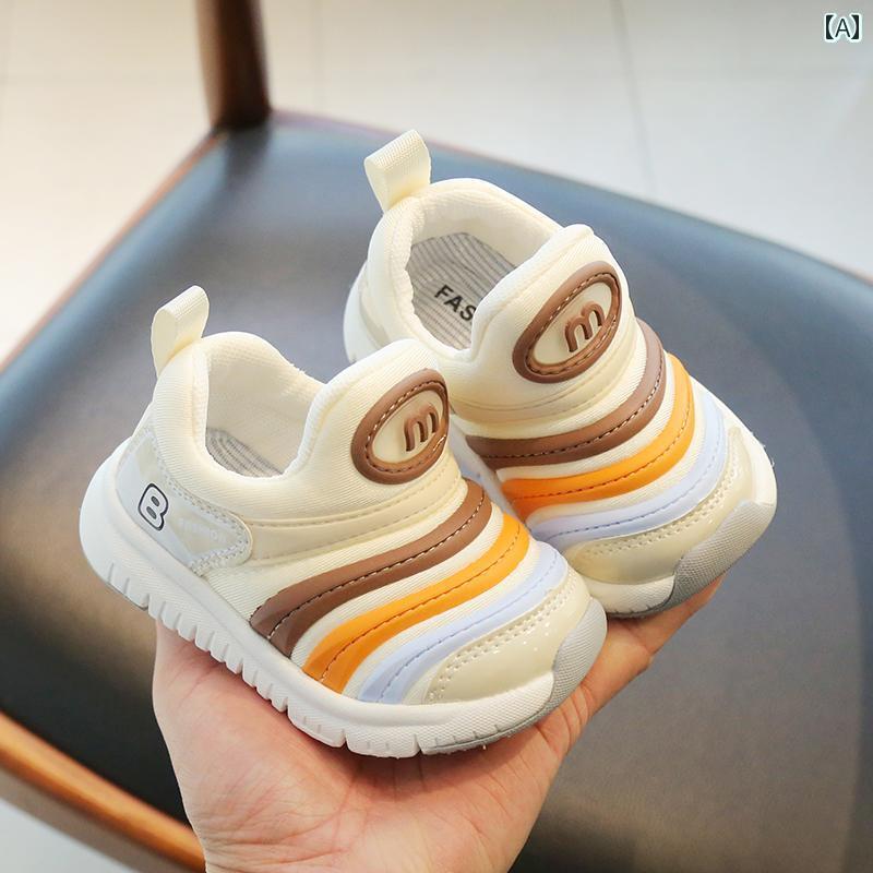 ベビー　シューズ　かわいい 春秋 男の子と 女の子 ベビー 幼児用 靴 キャタピラー スポーツ シューズ 軽量で 通気性の ある ソフト ソールの 機能的な