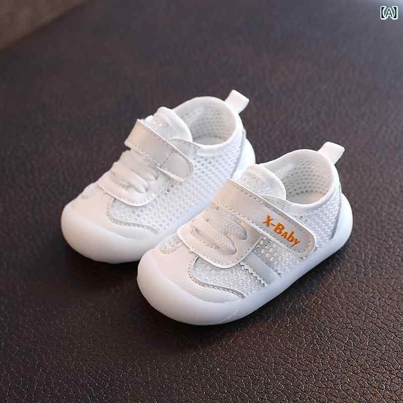 ベビー　シューズ　かわいい 江 博士のの ベビー シューズ 春秋 男の子 靴 メッシュ 通気性 12歳の 子..