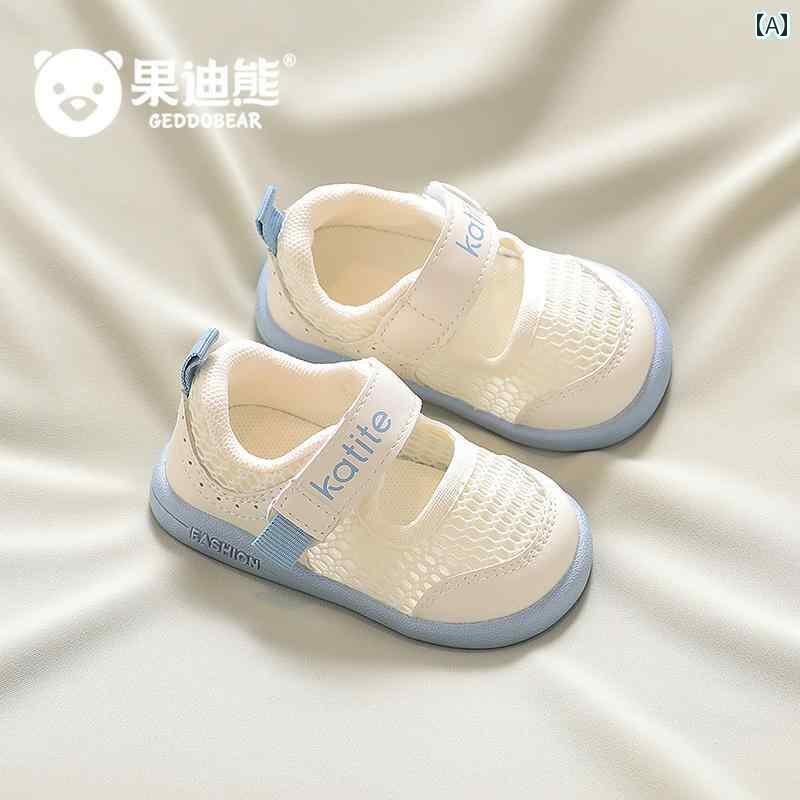 ベビー　シューズ　かわいい ベビー メッシュ シューズ 韓国 スポーツ ソフト ソール 通気性 夏 1 ～ 3..