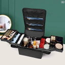 メイク 道具 セット ポータブル プロ 防水 化粧 品 バッグ 収納 シンプル ネイルアート メイクアップアーティスト ツール ボックス メイクボックス 付き