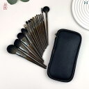 メイク 道具 セット Yuluo 15 動物 毛 メイクブラシセット ポータブル プロ フル セット ウール ブラシ 初心者と メイクアップアーティスト向け