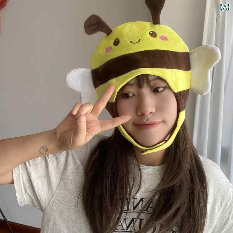 帽子　うさぎ耳　かわいい かわいい おもしろ 蜂の ヘッド ギア 帽子 写真 ショー パフォーマンス 遊園地 旅行 ドレス アップ