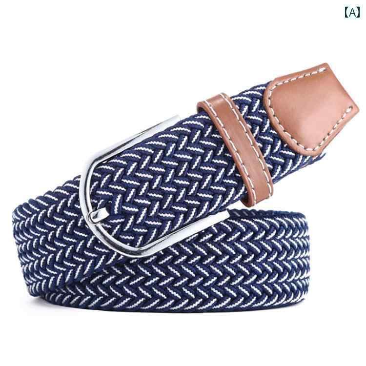 レディース　ベルト　カジュアル 韓国 シック キャンバス メンズ レディースの シンプル ユニバーサル ..