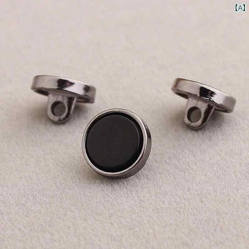 ボタン　カジュアル　アクセサリー 男性 女性向けな 高級 金属製 シャツ ボタン の 精巧 合金 1111