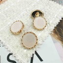 ボタン ラウンド アクセサリー 金属 ボタン 万能 シャツ セーター ラウンド ホワイト シフォン 美しい コート ウール 手縫い