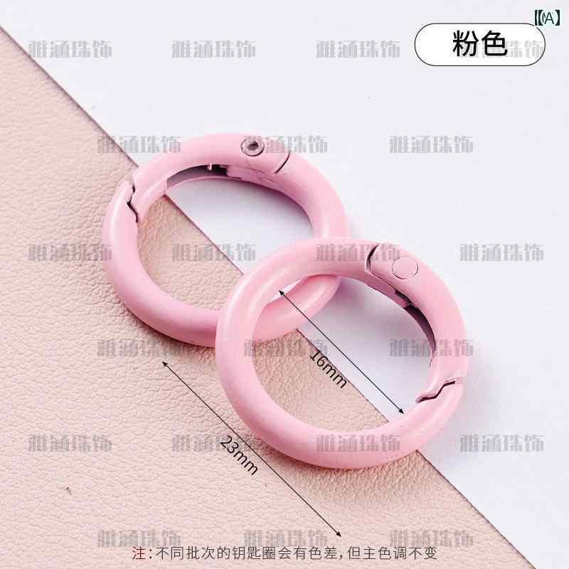 アクセサリー　スカル　バックル キャンディーカラーの メタル ペイント キーホルダー 犬 バックル カ..