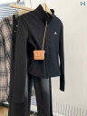 フリース トップス ジッパー 黒の ショート スタンドカラー ジッパー セーター カーディガンジャケット レディース 春秋 2025 小さい サイズ スリム ト...