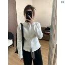 フリース トップス ジッパー JMHH ホワイト ムーンライト 自己 発熱 ダブル ヘッド ジッパー スタンドカラー スウェットシャツ レディース 春秋 スリム...