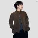ジッパー ジャケット カジュアル な ルーク アメリカン レトロ ブラウン スエード スタンドカラー ジャケット ダブル ジッパー スプリング ショート コート...