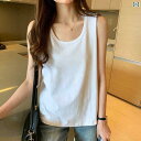 タンクトップ レディース ノースリーブ 夏の 女性用 ホワイト ウエスト コート スモール ベスト ゆったり 韓国 綿 ノースリーブ Tシャツ レディース レタ...