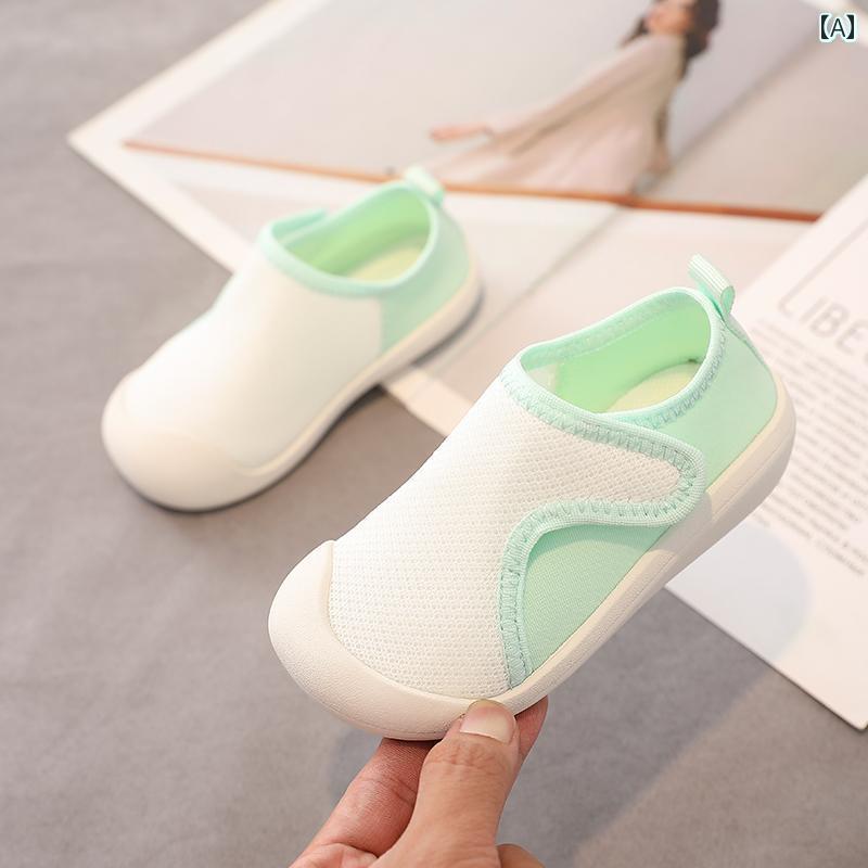 ベビー　服　赤ちゃん 男の子用 幼稚園 室内 靴 赤ちゃん 女の子用 ソフト ソール 幼児 通気性 ホーム シューズ 春 と 秋 滑り止め メッシュ