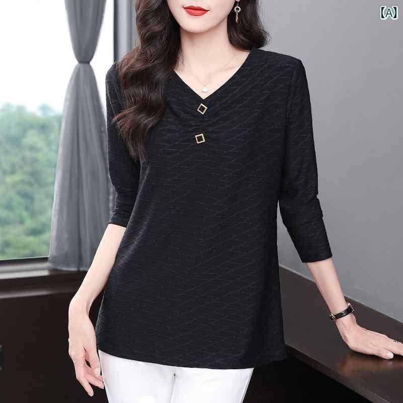 レディース　コート　ジャケット 春秋 レディース 大きいサイズ ミディアムと ロングの Vネック 長袖 T..