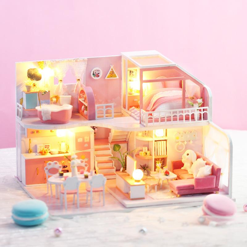 DIY 小屋 模型 玩具 アート ミニチュア 組み立てキット 木製 インテリア デコレーション 趣味 室内装飾