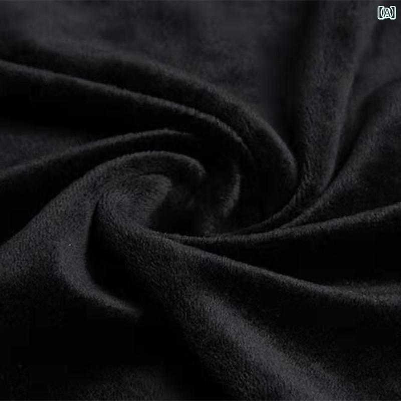 布　生地　無地　 複合 スーパー ソフト シルバーフォックス ベルベット 生地 裏起毛 厚手 布 ヘッド ウォーマー アウターウェア 落ちない 1ポンド 単位で