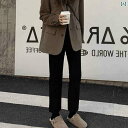 パンツ スウェット 妊婦 マ オレ ン 妊婦 パンツ 春秋 スタイル アウター 裏起毛 カジュアル ストレート 秋 2025 新型 九分丈 シガレットパンツ