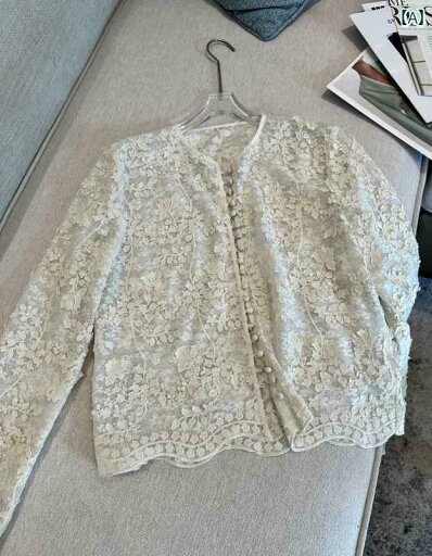 レディース シャツ レース シルク DAKUANGA 早春 シリーズ 重厚な 刺繍 スパンコール 立体 レース シャツ フレンチ ニュー チャイナ 風 レディーストップス レディース シャツ レース シルク DAKUANGA 早春 シリーズ 重厚な 刺繍 スパンコール 立体 レース シャツ フレンチ ニュー チャイナ 風 レディーストップス