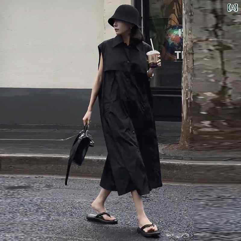 シャツ ドレス レディース ヨーロッパの 品々 今年 人気の ゆったりと した 気質の ヘップバーン 風 シ..