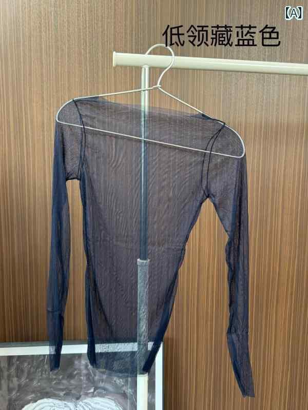 レディース　ニット　レース　シルク 蝉のように 薄手 スポット 100 マルベリー シルク タートルネック..