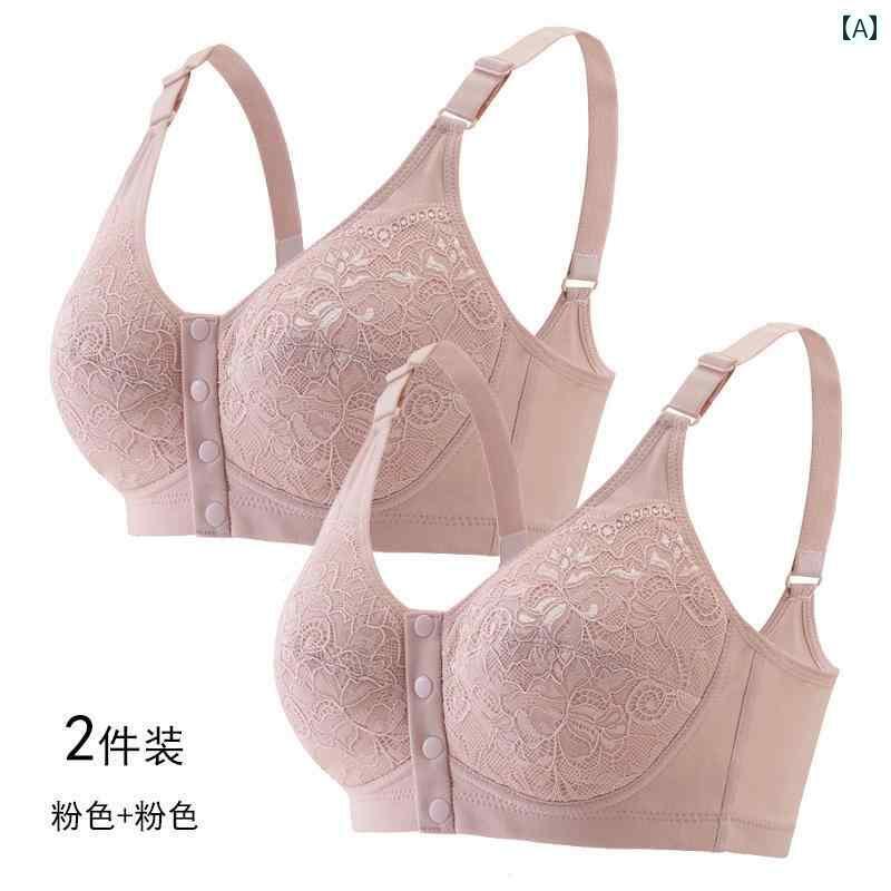 レディース　ブラジャー　ティーン ママ 下着 ブラジャー 中年 女性 大きいサイズ ベスト 薄手 綿 固定 カップ 通気性