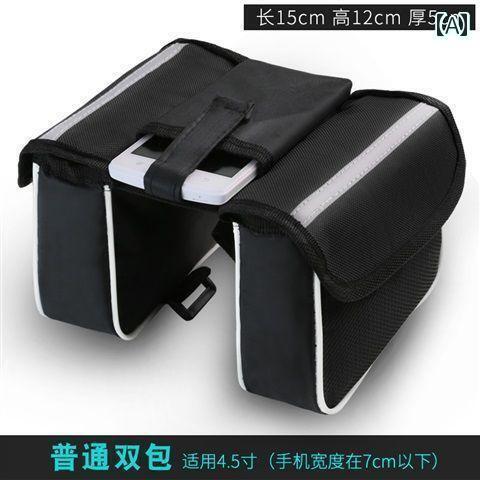 自転車　ホルダー　バッグ 自転車 バッグ フロント ビーム トップ チューブ サドルバッグ 防水 スマートフォン 乗馬 アクセサリー 機器 マウンテンバイク