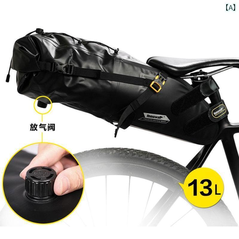 マウンテンバイク　ホルダー　バッグ Rhino 自転車 テールバッグ大容量 バッグ サイクリング 防水 マウンテンバイク 収納 ロード バイク テールバッグ