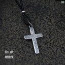 ネックレス 十字架 クロス スター リング シルバーの レトロアンティーク調の プレーン クロス ネックレス 個性的な シンプル のの カップル ペンダント シ...