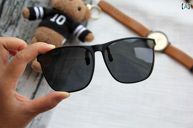 サングラス　レンズ　おしゃれ サングラス クリップ オン メンズ レディースの 近視 メガネ 軽量 偏光 昼夜 運転用(4)