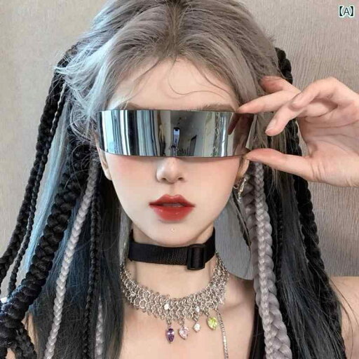サングラス めがね スタイリッシュ 未来の 科学 技術 センス パンク メガネ 男女兼用 SF ストリート バンジー サングラス 一 体型 個性 おもしろ ヒップ ホップ サングラス めがね スタイリッシュ 未来の 科学 技術 センス パンク メガネ 男女兼用 SF ストリート バンジー サングラス 一 体型 個性 おもしろ ヒップ ホップ