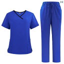 作業服 美容 医療 用 手洗い 服 スプリット スーツ 半袖 女性用 歯科 医院 医師 作業着 医療用 ユニフォーム