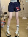 レディース フィットネス レギンス 夏の 女性用 アメリカン レトロ スポーツ ショーツ 小さくて 薄手 外で 着る パジャマ ハイウエスト スリム ホット ガ...