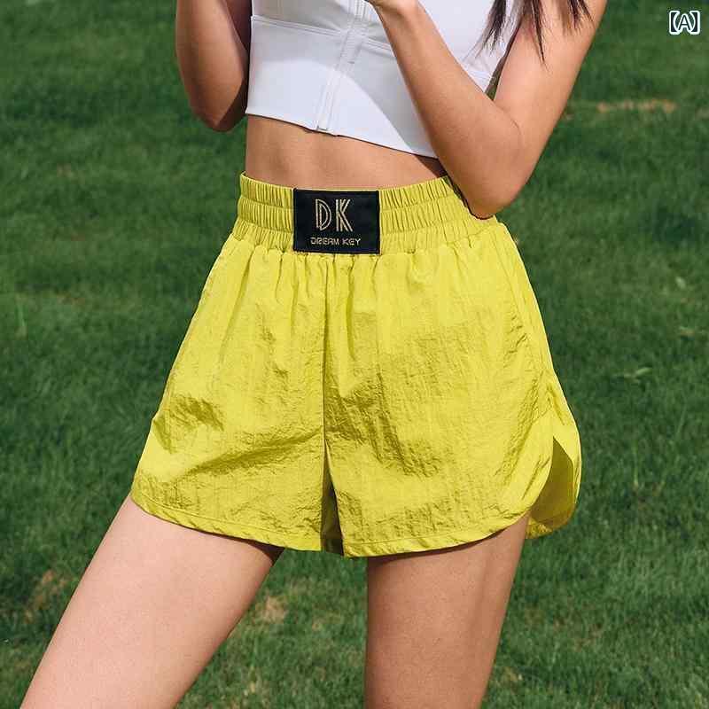 パンツ　スポーツ　ランニング DK スポーツ ショーツ レディース ハイウエスト 軽量 速乾 ランニング トレーニング フィットネス ヨガ ウェア 縄跳び パンツ 4039