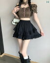 レディース レギンス フィットネス 女性用 バレエ スタイル 白 ショート パンツ 夏用 薄手 小柄 ハイウエスト aライン レースフリル ケーキ チュチュ