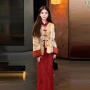 ドレス チャイナ レディース チャイナ風 風の おしゃれな コート チャイナ ドレス ツーピース スーツ 冬服 高級 感の ある セット