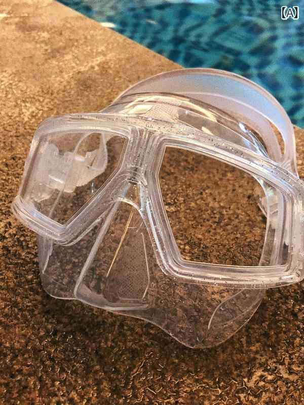 シュノーケリング　ゴーグル　スポーツ 広い 視野と低 容積 簡単に 作れる フラン ゾ 防 曇 樹脂 交換 可能 近視 レンズを 備えた フリー ダイビング マスク