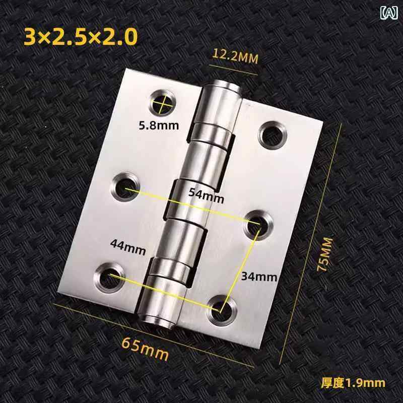 ヒンジ　ステンレス　ドア 4インチの ステンレス 304 フラット ベア リング ヒンジドア用 厚手 5インチ..