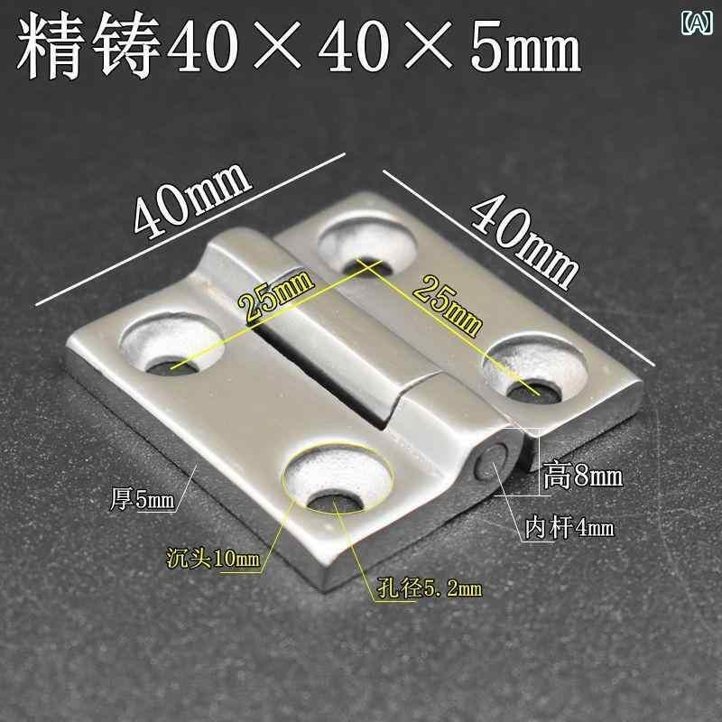 金具　取付　ヒンジ 厚手 304 ステンレスの 頑丈な ヒンジ 鉄 キャビネット ドアヒンジ 工業用 リーフ ..