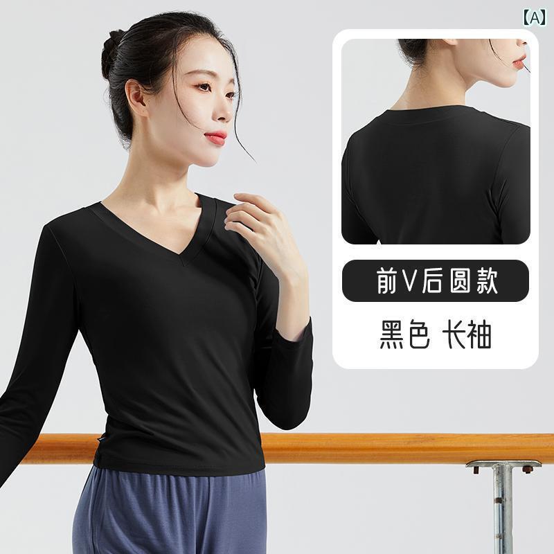 レディース エクササイズ パンツ ダンスウェア トップス 女性用 半袖 大人 トレーニング エチケット 専攻 学生 美術 試験 モダン ダンス モーダル エクササイズ