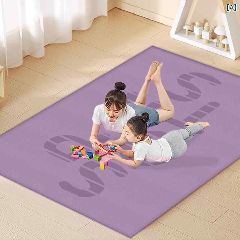 レディース　エクササイズ　パンツ ダブル ヨガ マット 特大 親子 フィットネス 子供用 ダンス 練習 滑..