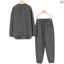 セットアップ レディース カラー カウンターと 同じ スタイル 秋冬用 無印 良品の 綿 フランネル パジャマ 男性が 外で 着る オールコットン 起毛 ホーム...