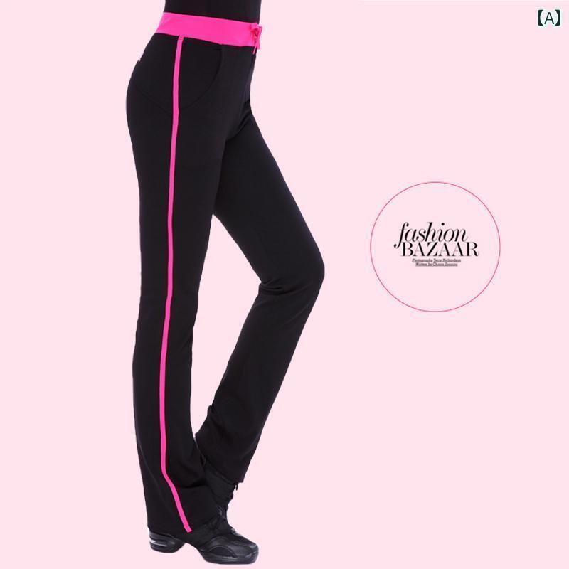 フィットネス　レディース　ウェア　パンツ スクエアダンス パンツ 衣類 伸縮性の ある スポーツフィッ..