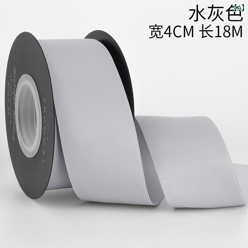 リボン　アクセサリー　かわいい 4 cm 幅の マットな 質感の リボン ケーキ ギフト デコレーション DIY..