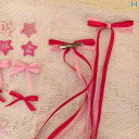 リボン アクセサリー ロープ 音楽 フェスティバル コンサート サポート ボウ リボン 編み ヘア セット スター ピン バレエ アクセサリー 雰囲気