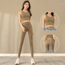 レディース カジュアル ウェア 女性用 ヨガ スーツ 2025 春夏 高級 ランニング スポーツ ピラティス フィットネスウェア スリム 朝 ランニングウェア