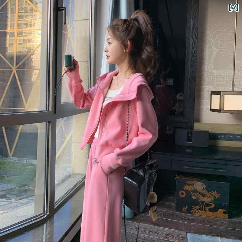 レディース　カジュアル　ウェア ミルク フフ ピンク カジュアル ファッション スーツ レディース 2025..