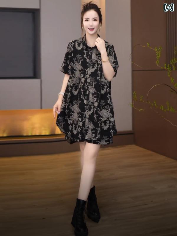 レディース ツーピース シルク 高級 ヘビー ジョーゼット ツーピース スーツ 女性用 2025夏 ファッション プリント シャツ トップ ショーツ