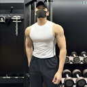 メンズ フィットネス タイト 夏の スポーツ ランニング トレーニング フィットネス ヨガ 冷感 速乾 高 弾性 マッスル タイツに 最適な 男性用 ウエスト...