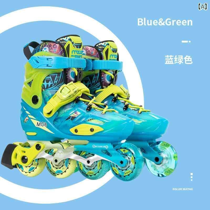 フィギュア　スケート　トレーニング マイケル ハイ スケート中 大型 子供用 ローラー スケート プロ 初心者用 フィギュア MC 8