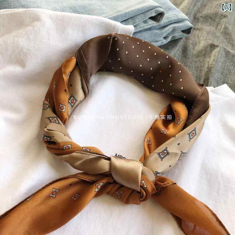 ターバン　帽子　スカーフ 韓国 | 芸術的で な 装飾的な レトロ ドットの カシューナッツの 小さい 正..