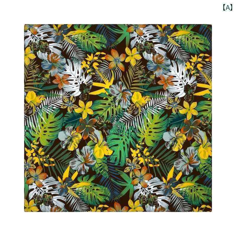 ターバン 帽子 スカーフ 68 * cm大 な 綿 片面 プリント ビーチ スタイルな 正方形の スカーフ イン チューブ トップ ヒップ ホップ ヘッド バン...