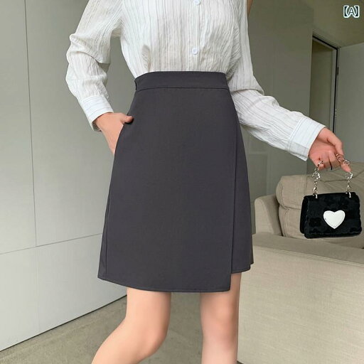 レディース スカート かわいい 女性用 グレー スカート キュロット 露出 防止 aライン スリム お腹 カバー ハイウエスト mm スーツ ミッド 股間 レディース スカート かわいい 女性用 グレー スカート キュロット 露出 防止 aライン スリム お腹 カバー ハイウエスト mm スーツ ミッド 股間